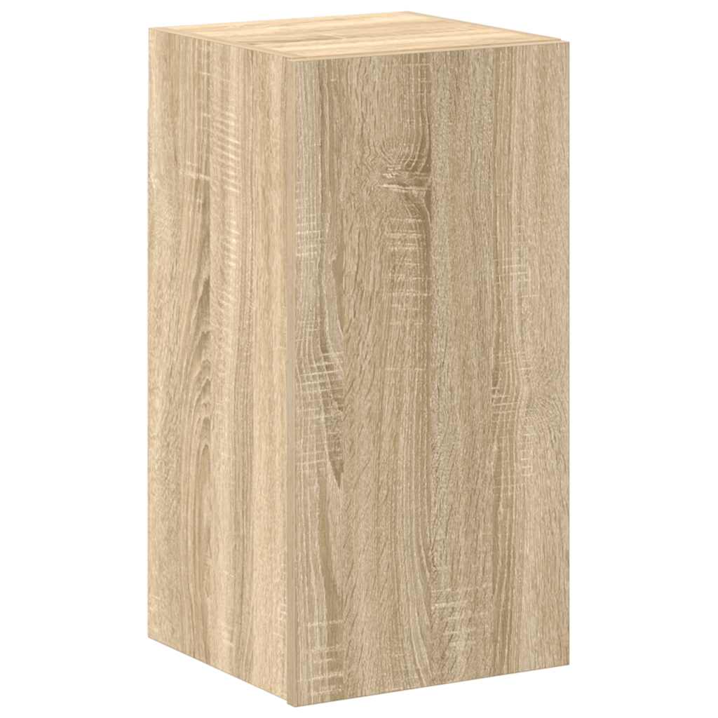 Tv-skåp 4 delar sonoma-ek konstruerat trä