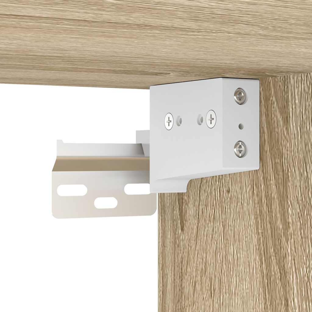 Tv-skåp 4 delar sonoma-ek konstruerat trä