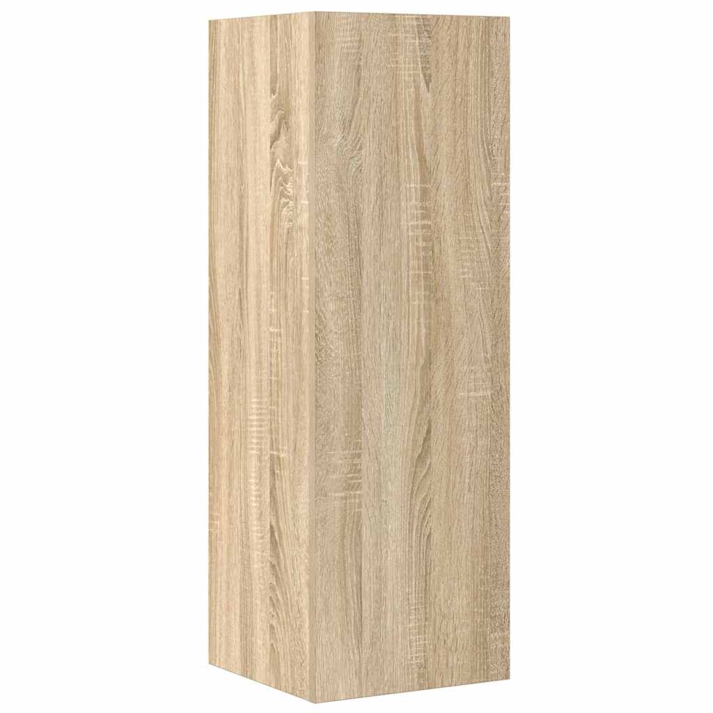 Tv-skåp 4 delar sonoma-ek konstruerat trä