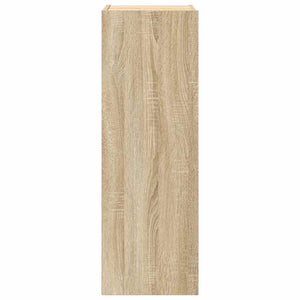 Tv-skåp 4 delar sonoma-ek konstruerat trä