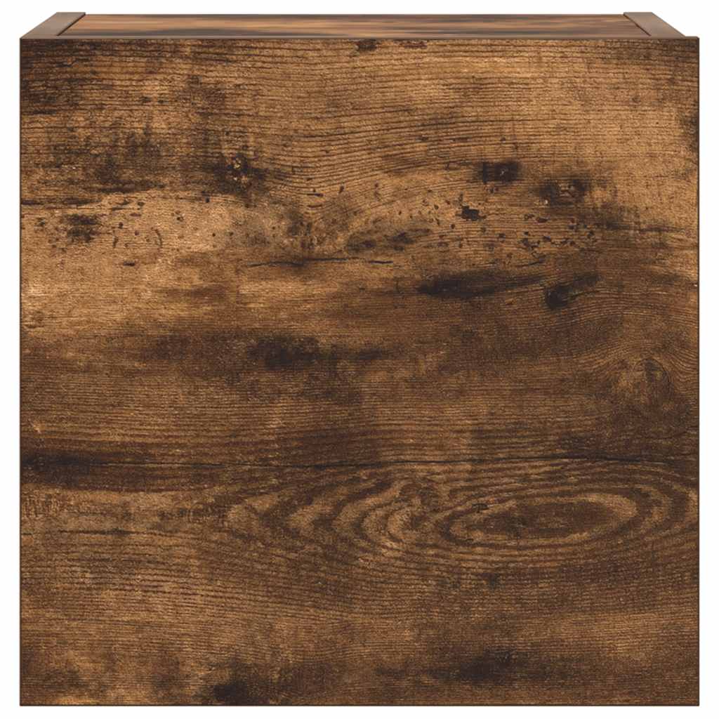 Tv-skåp 4 delar Rökfärgad ek konstruerat trä