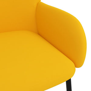 Matstolar 2 st gul sammet