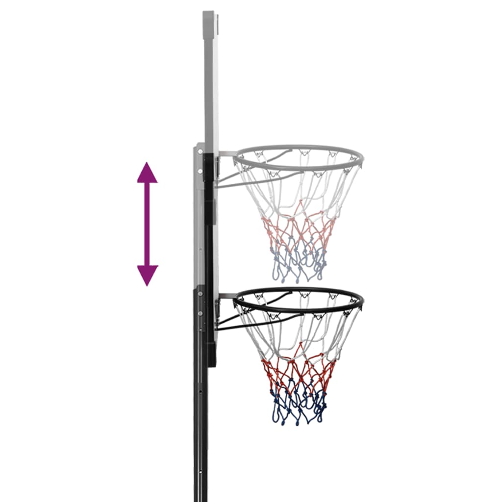 Basketkorg transparent 235-305 cm polykarbonat