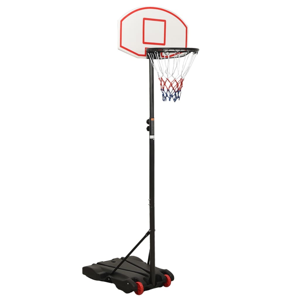 Basketkorg med stativ vit 216-250 cm polyeten