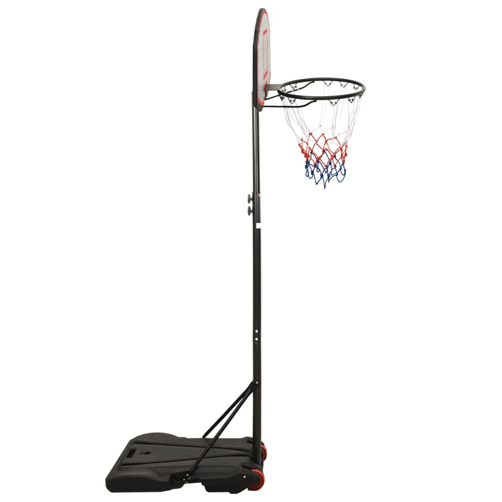 Basketkorg med stativ svart 216-250 cm polyeten