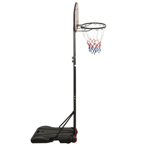 Basketkorg med stativ svart 216-250 cm polyeten