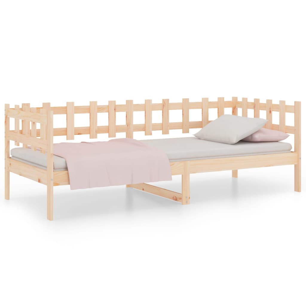 Dagbädd utan madrass 90x190 cm massiv furu