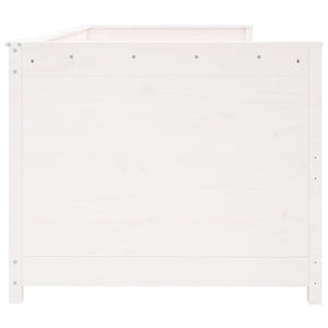 Dagbädd utan madrass vit 75x190 cm massiv trä furu