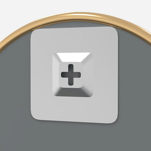 Väggspegel guld Ø 20 cm rund