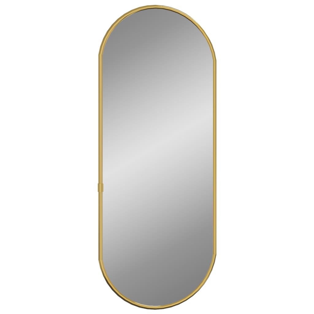 Väggspegel guld 60x25 cm oval