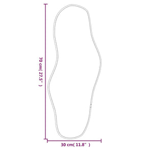 Väggspegel silver 70x30 cm