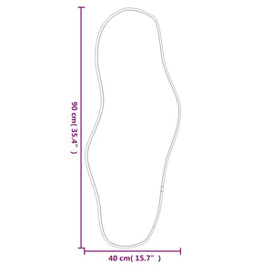 Väggspegel silver 90x40 cm