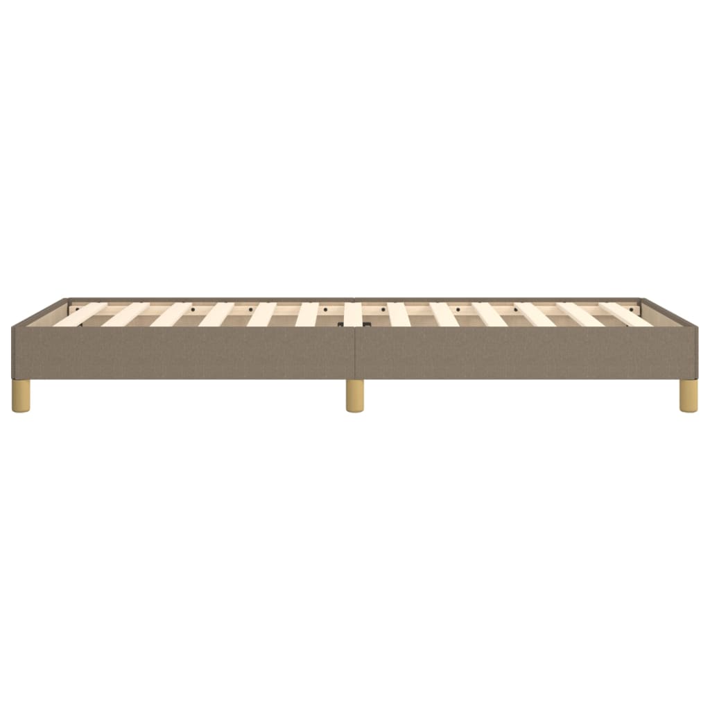 Sängram utan madrass Taupe 80x200cm tyg