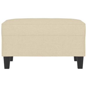 Fotpall gräddvit 70x55x41 cm tyg