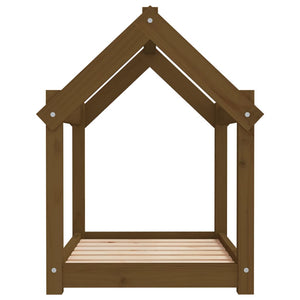 Hundbädd honungsbrun 71x55x70 massiv furu