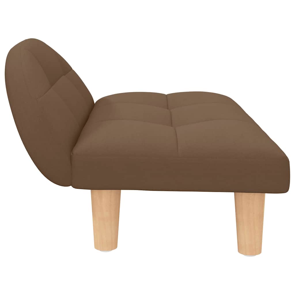 Hundbädd brun 70x52x30 cm tyg