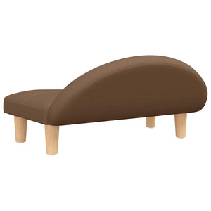 Hundbädd brun 70x52x30 cm tyg