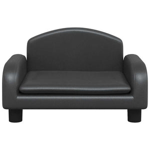 Hundbädd svart 50x40x30 cm konstläder