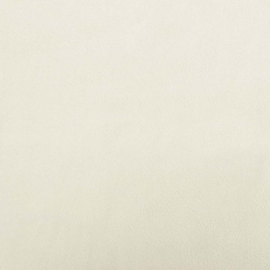 Hundbädd gräddvit 100x54x33 cm sammet