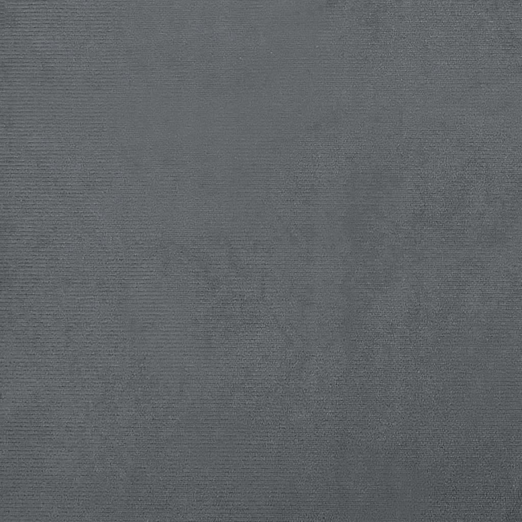 Hundbädd mörkgrå 70x45x33 cm sammet