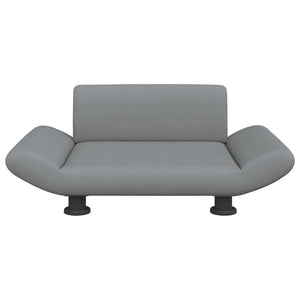 Hundbädd ljusgrå 70x45x28 cm tyg