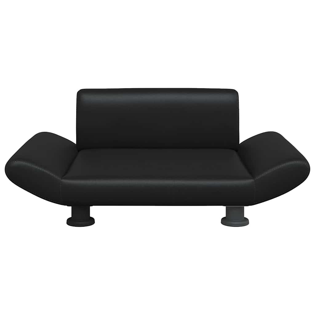 Hundbädd svart 70x45x28 cm konstläder