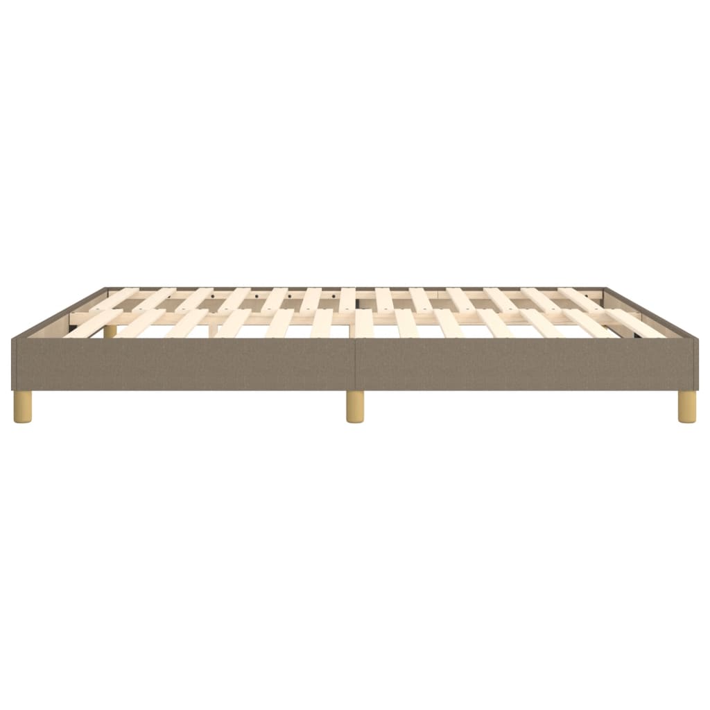Boxspring-sängram taupe 180x200 cm tyg