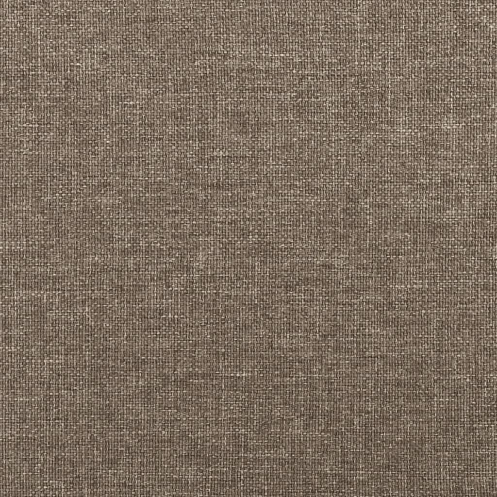Boxspring-sängram taupe 180x200 cm tyg