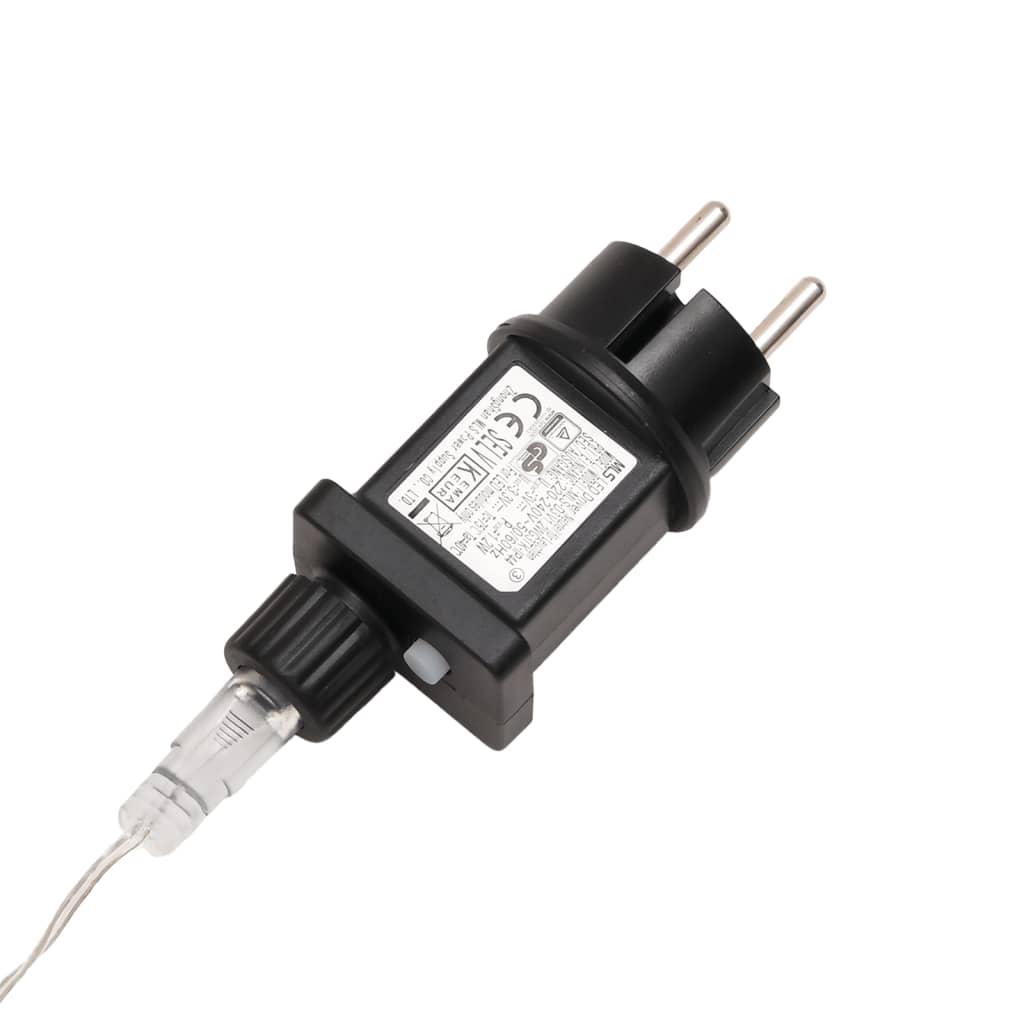 Stjärna med LED-belysning vikbar vit 43 cm