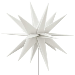 Stjärnor med spett LED 3 st vikbar vit 35 cm