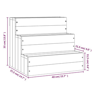 Husdjurstrappa 40x37,5x35 cm massiv furu - njoyroom