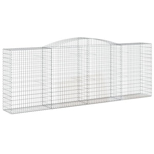 Gabioner bågformade 20 st 400x50x140/160 cm galvaniserat järn