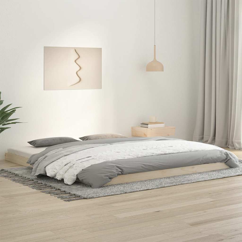 Sängram 180x200 cm massiv furu