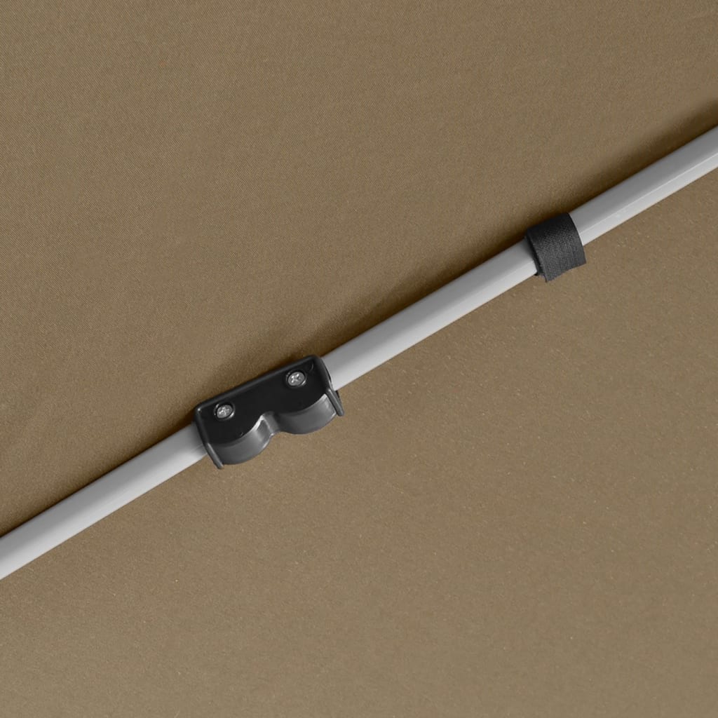 Pop-Up tält sexkantigt med sidoväggar 3,6x3,1 m taupe 220g/m²