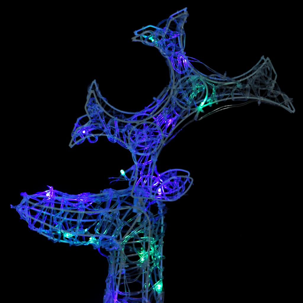 Juldekorationer ren 2 st 60x16x100 cm akryl