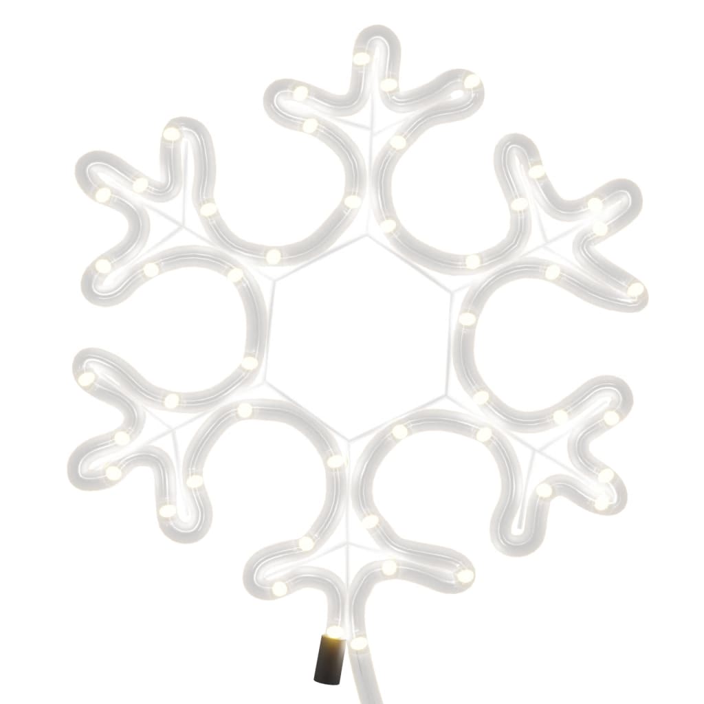 Snöflinga ljusslinga med LED 3 st varmvit 27x27 cm