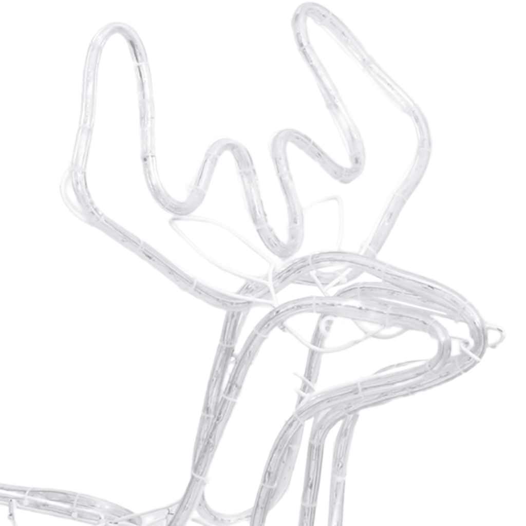 Renfigur 3 st ljusslinga med kallvit 76x42x87 cm