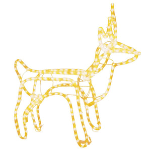 Juldekoration renfigurer 3 delar varmvit