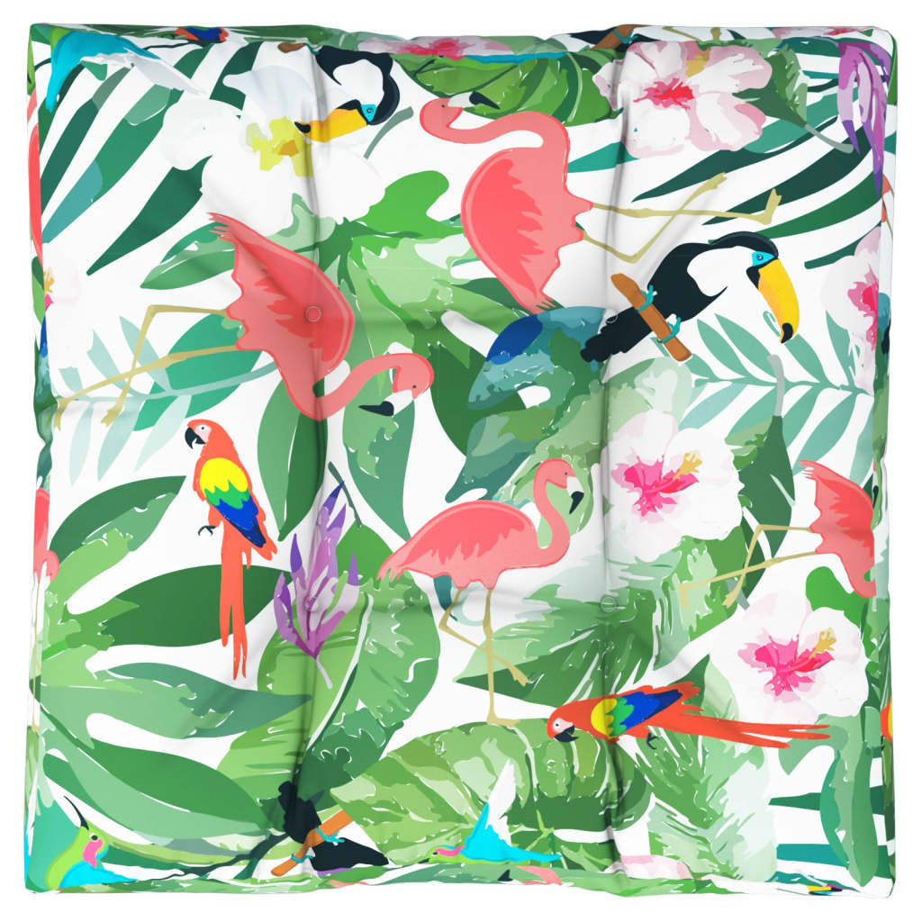 Palldyna flerfärgad 80x80x12 cm tyg