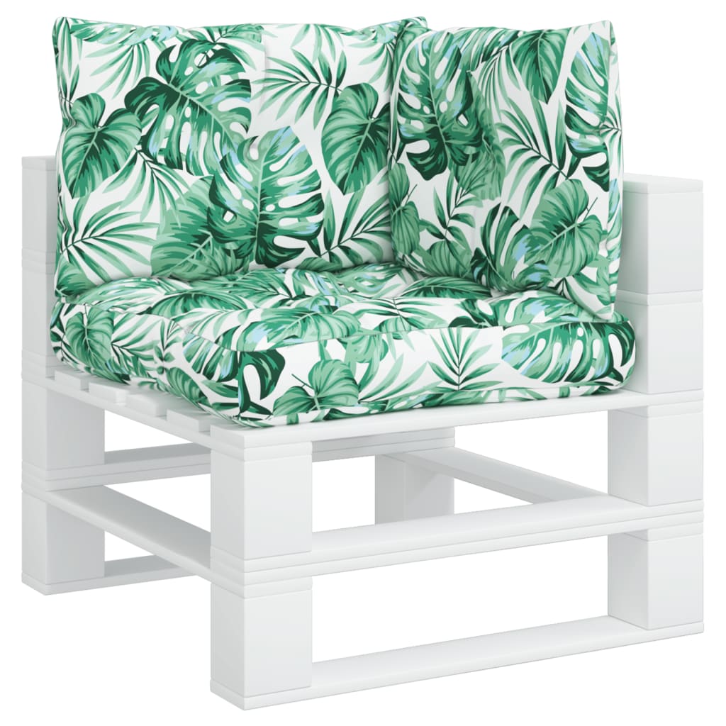 Palldynor 3 st bladmönster tyg