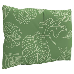 Dynor till pallsoffa 3 st bladmönster Oxford-tyg