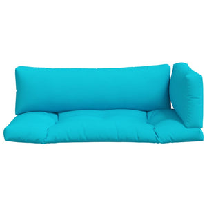 Dynor till pallsoffa 3 st turkos Oxford-tyg