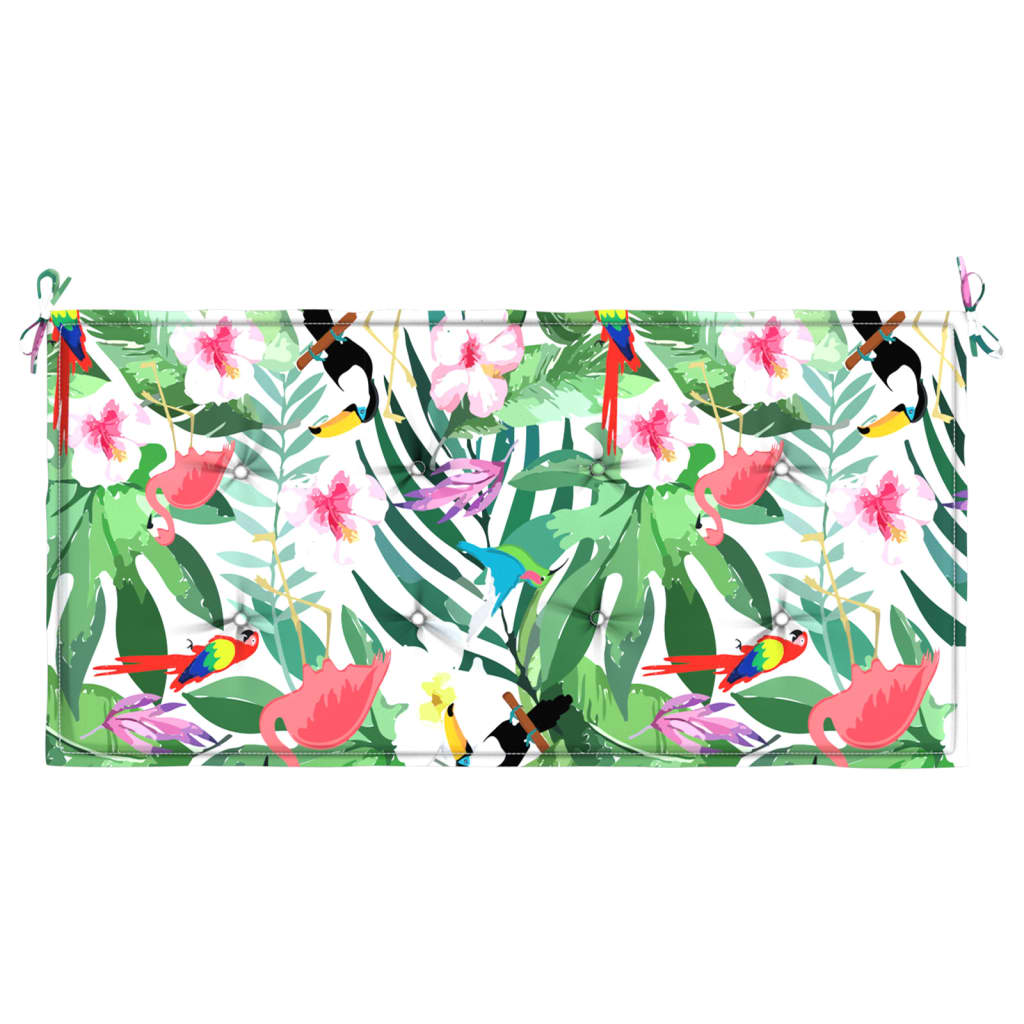 Bänkdyna för trädgården flerfärgad 120x50x4 cm oxfordtyg