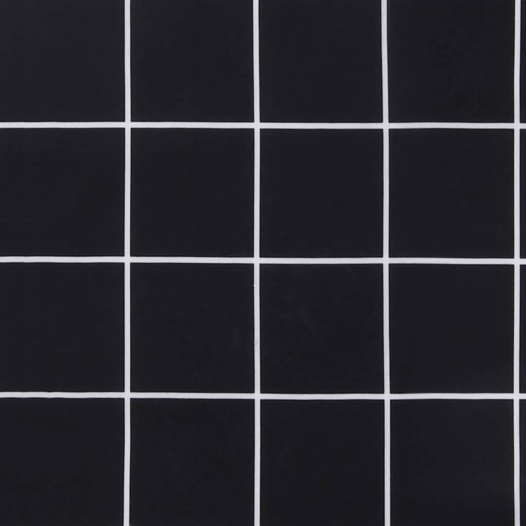 Bänkdynor 2st svartrutig 120x50x7 cm tyg