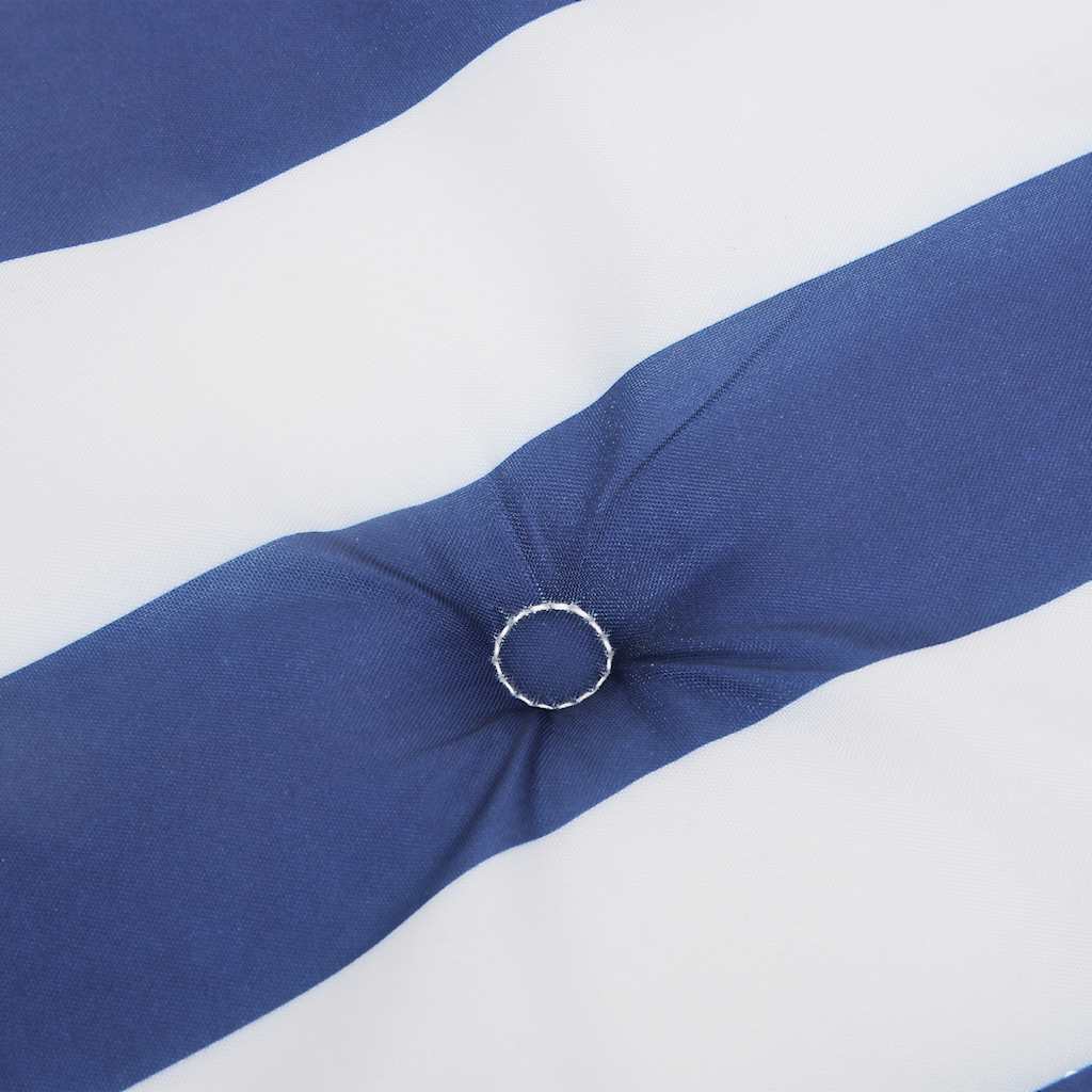 Stolsdynor med hög rygg 4 st blå&vit randig oxfordtyg