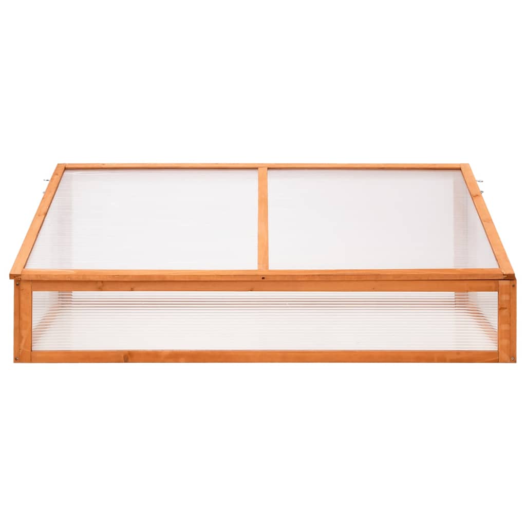 Växthus orange 110x58,5x39 cm granträ