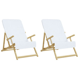 Badhanddukar 2 st vita 60x135 cm tyg 400 gsm