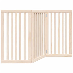 Hundgrind hopfällbar 3 paneler 150 cm poppelträ