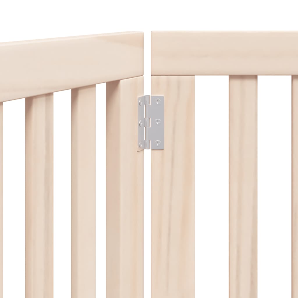 Hundgrind hopfällbar 3 paneler 150 cm poppelträ