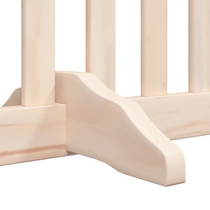 Hundgrind med dörr vikbar 6 paneler 480 cm poppel